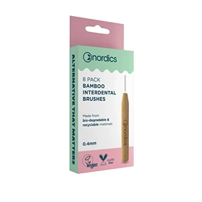 Afbeelding van bamboe interdentale ragers 0.4mm 8st.