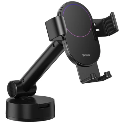 Afbeelding van Baseus Gravity Raam/Dashboard Telefoonhouder met Zuignap Zwart