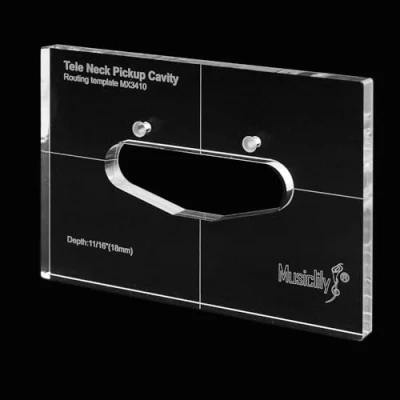 Afbeelding van Musiclily Pro CNC Nauwkeurig Acryl Hals Element Routing Template voor Standaard Tele Elektrische Gitaar Body