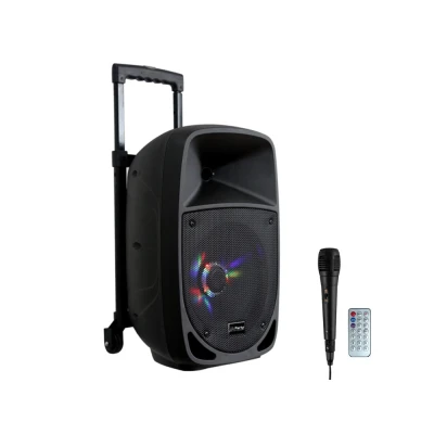 Afbeelding van PARTY 8LED MOBIELE BLUETOOTH PA LUIDSPREKER SOUND BOX MET LICHTSHOW 300 Watt