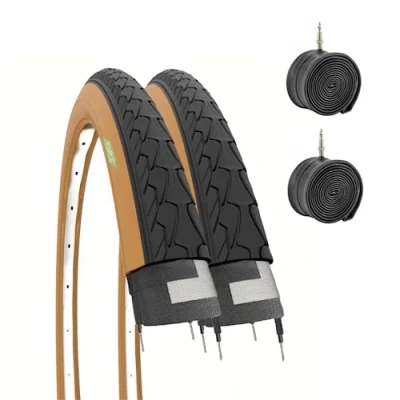 Afbeelding van Ecovelò EBA28PCE 2 banden zwart para 700 x 35 C + kamerbanden 28 1 5/8 3/8 City Bike Trekking Straat