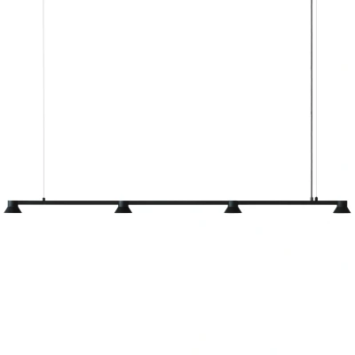 Afbeelding van Normann Copenhagen Hat Linear Hanglamp Large Zwart
