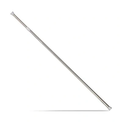 Afbeelding van Relaxdays klemstang uitschuifbaar telescopische douchegordijnstang zonder boren zilver 110 200 cm