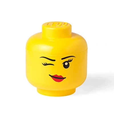 Afbeelding van Opbergbox LEGO Hoofd Whinky Groot Geel