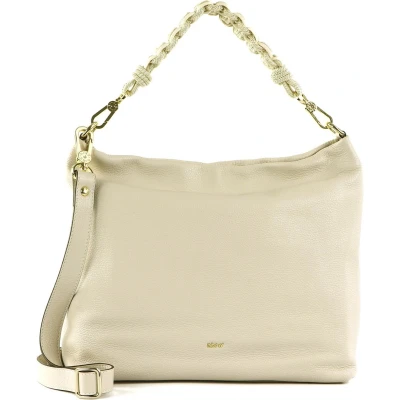 Afbeelding van abro Leren Schoudertas Shopper Leather Dalia Hobo Bag Kaia Beige