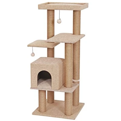 Afbeelding van Dehner Favoriete kattenkrabpaal Nele, ca. 122 x 50 cm, jute, beige