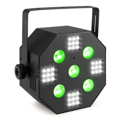 Afbeelding van BeamZ MultiAce2 RGB UV en Stroboscoop LED lichteffect 2 in 1