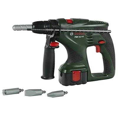 Afbeelding van Klein Toys Bosch klopboormachine 29x15x4 cm incl. verwisselbare opzetstukken groen rood zwart