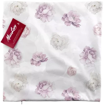 Afbeelding van Miss Lucy Flower Kussenhoes Kussensloop Sierkussen Sierkussenhoes 40 x cm Wit gebloemd