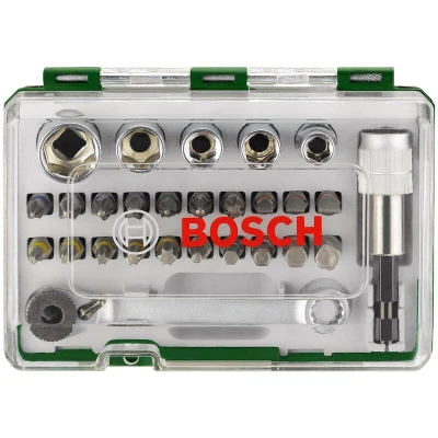 Afbeelding van Bosch Bitset Met Mini Bitratel 1/4 27delig accessoire schroefboormachine