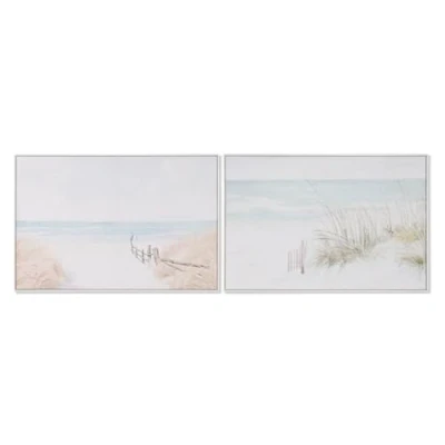 Afbeelding van Schilderij Home ESPRIT Strand Mediterrane 120 x 4 80 cm (2 Stuks)