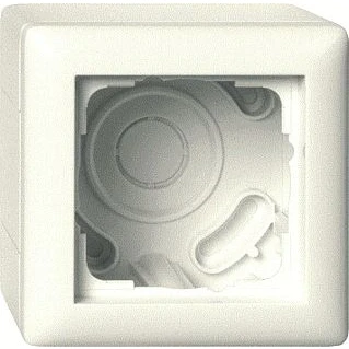 Afbeelding van GIRA Opbouwrand 1V Wit (creme) 106101
