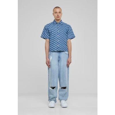 Afbeelding van Urban Classics Overhemd, Heren, Maat: 3XL, Bluelasercheck