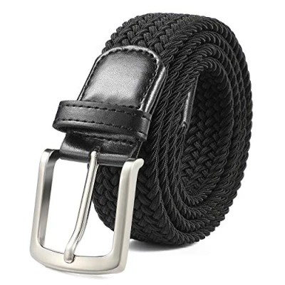 Afbeelding van Nikkelvrije duurzame elastische tailleband Stretch riem Stoffen Noir 105CM
