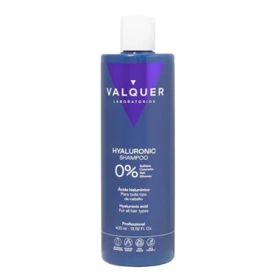 Afbeelding van Valquer Hyaluronzuur shampoo. Extra vocht en vitaliteit. Voor alle haartypes. Nul% 400 ml