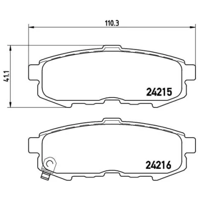 Afbeelding van Brembo Remblokset P 49 042