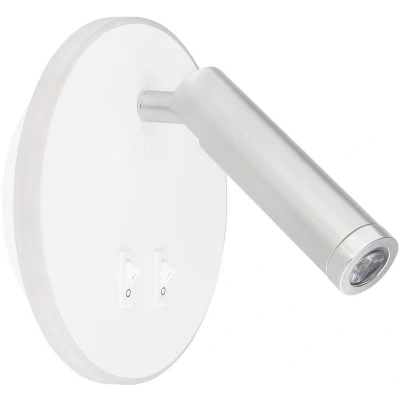 Afbeelding van Globo wandlamp Many wit metaal 14,6 cm ingebouwde LED module 78405W