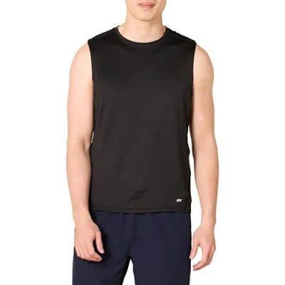 Afbeelding van Amazon Essentials Men&#039;s Tech Stretch Muscle shirt, Zwart, S