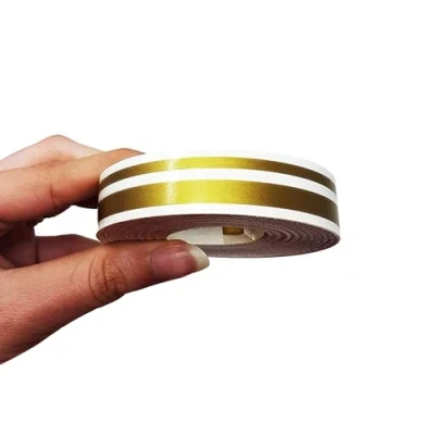 Afbeelding van 4R Quattroerre.it 10506 Trim Strepen Dubbele Zelfklevende Strips voor Auto&#039;s, Goud, 11 mm x 10 mt