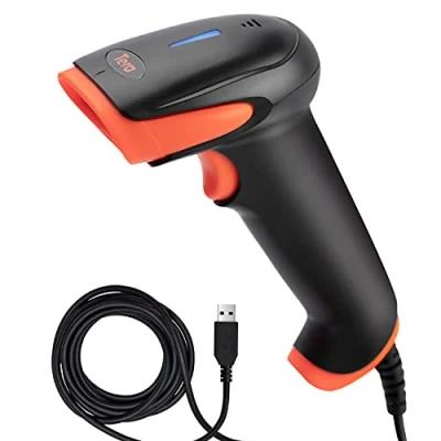 Afbeelding van Tera CCD 1500 barcode scanner 1D Barcodescanner bedrade kabelgebonden lezer voor scherm, model 1500C