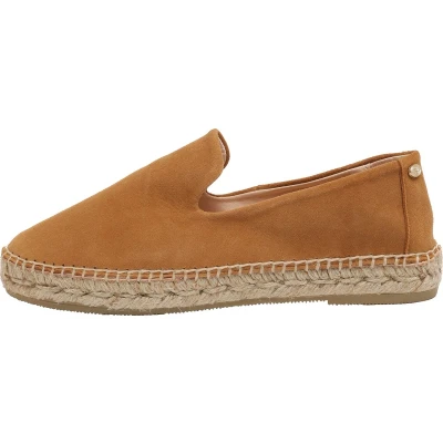 Afbeelding van Fred de la Bretoniere Espadrilles cognac, Dames, Maat: 36, Cognac Veloursleer