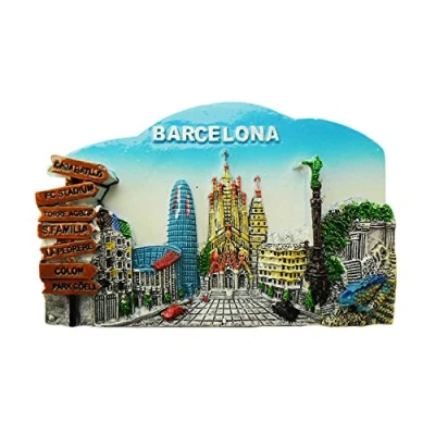 Afbeelding van 3D Barcelona Spanje Koelkast Magneet Reizen Sticker Souvenir, Huis &amp; Keuken Decoratie,Spanje