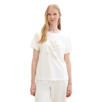 Afbeelding van TOM TAILOR T shirt voor dames, 10315 Whisper White, XXS