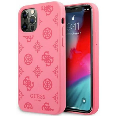 Afbeelding van Guess Silicone Peony Back Case Apple iPhone 12 Pro Max (6.7&quot;) Fuchsia
