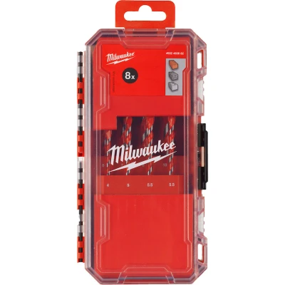 Afbeelding van Milwaukee Betonboren Premium Packout Friendly Box UK Set (4 x 90, 5/5,5/5,5/6/7 100, 8/10 150 mm) 4932493882