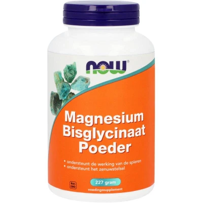 Afbeelding van NOW Magnesium Bisglycinaat Poeder 227GR