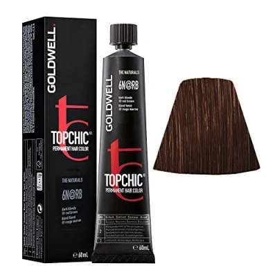 Afbeelding van Goldwell Topchic Haarverf @ Naturals 60ml 6/N@RB donkerblond rood beige