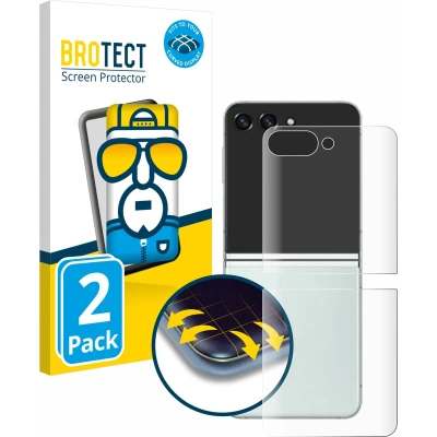 Afbeelding van BROTECT Screenprotector voor Samsung Galaxy Z Flip 5 (Achterkant) Folie Beschermfolie transparant volledig dekking (2 Stuks)