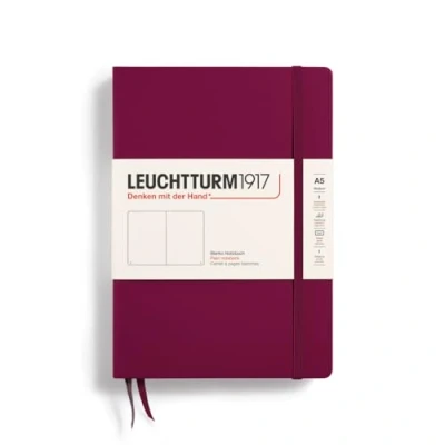 Afbeelding van Leuchtturm Notitieboek A5 Hardcover Port Red Blanko