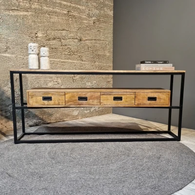 Afbeelding van Len consoletafel met 4 lades 180