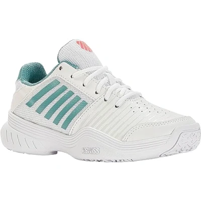 Afbeelding van Tennisschoen K Swiss Kids Court Express Omni White Niles Desert Flower Schoenmaat 32