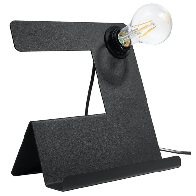 Afbeelding van Sollux Lighting Tafellamp INCLINE zwart