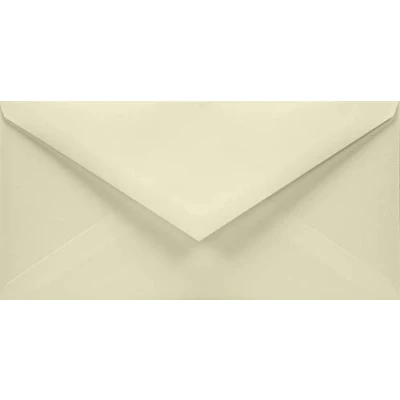 Afbeelding van Netuno 25 enveloppen ivoor lang 110x220mm 120g Aster Smooth Ivory elegante natklevend zonder venster hoge kwaliteit voor bruiloftskaarten