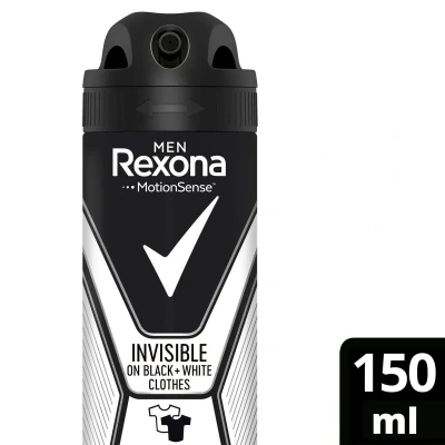 Afbeelding van Rexona Deospray Men Invisible Black + White 150ml