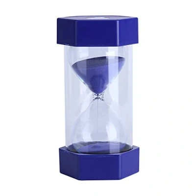 Afbeelding van Zandloper Kleurrijke met Timer 60 Minuten Sime Management Set Home Office Decor Gift Oranje Zand (Blauw)