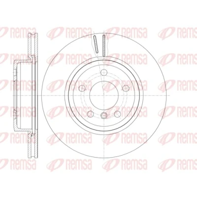 Afbeelding van REMSA Remschijf BMW: X3 Vooras 325, 324,8mm 25mm 5 Geventileerd 6978.10 34113400151,BDM723620,DCA697810 Remschijven