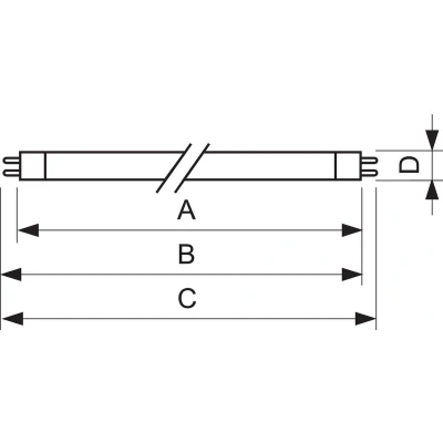 Afbeelding van Philips Lighting 63940005 TL buis EEK: A+ (A++ E) G5 14W neutraal wit buisvorm (Ø x L) 17mm x, 1 stuk (1 stuk)