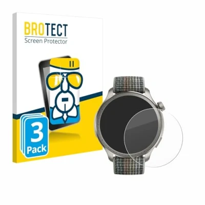 Afbeelding van BROTECT Glas Screen Protector voor Huami Amazfit Balance (3 Stuks) Schermbeschermer [9H Hardheid, Beschermglas Folie niet Gehard Glas]