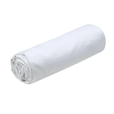 Afbeelding van Stof Textiles Hoeslaken Elysee 2 persoons 180 x 200 cm wit premium kwaliteit percal katoen 30 matrasdikte
