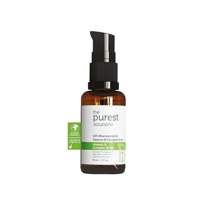 Afbeelding van The Purest Solutions De puurste oplossingen vitamine B complex serum Niacinamide 10% en complex, retinolserum voor gezicht, gezichtscrème, gezichtscrème anti sensibilisatie, reductie,