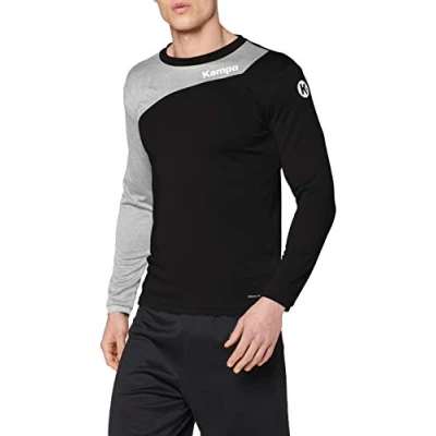 Afbeelding van Kempa Core 2.0 Longsleeve Zwart Donker Grijs Melange Maat 3XL