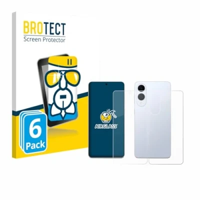 Afbeelding van BROTECT Screenprotector voor Samsung Galaxy S25 Edge (Voor+Achter) Folie Beschermfolie Beschermglas transparant (6 Stuks)