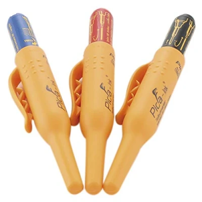 Afbeelding van Pica Ink 150/40 41 46 diepgatmarkerset (zwart/rood/blauw)