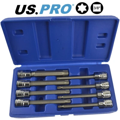 Afbeelding van Torx doppenset lang 110 mm 3/8&quot; 8 delig