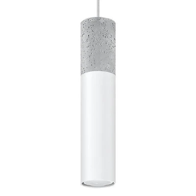 Afbeelding van LED Hanglamp wit beton BORGIO 1 x GU10 aansluiting