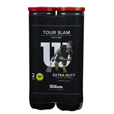 Afbeelding van Wilson Tour Slam 4 tennisbalkan uniseks, set van 2 stuks, geel, NS EU